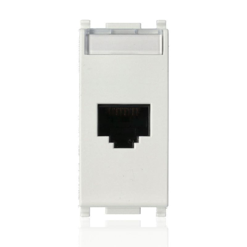 VIMAR 14339.11 - Presa RJ45 Netsafe Cat5e UTP Bianco (Plana)