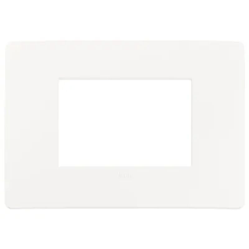 VIMAR 14653U.11 - Placca Plana Up 3 Moduli Bianco Matt Tecnopolimero