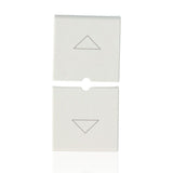 VIMAR 14755.2 - Due mezzi tasti 1M simboli frecce Bianco (Plana)