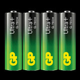 Batterie GP Ultra Plus Alcaline Stilo AA: 15 AUP/LR6 Confezone da 4 batterie