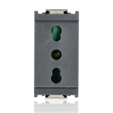 VIMAR 16203 - Presa bipasso 2P+T 16A P17/11 grigio (Idea)