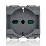 VIMAR 16211 - Presa 2P+T 16A universale grigio (Idea)