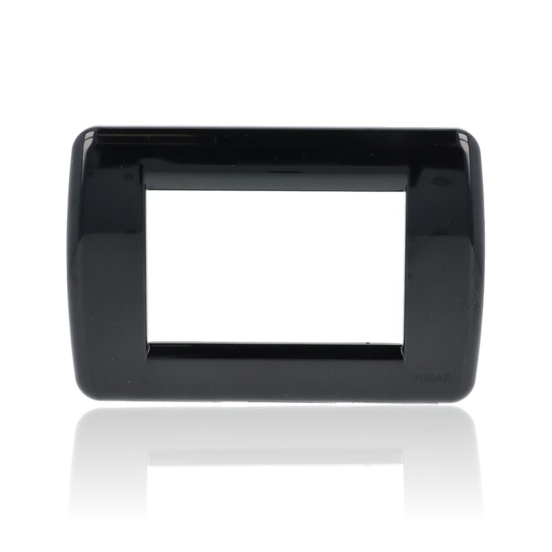 VIMAR 16763.16 - Placca Rondò 3M nero (Idea)