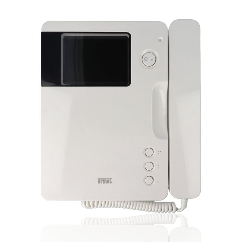 URMET 1740/40 - Videocitofono 4", 50 Hz predisposto per audiolesi, bianco