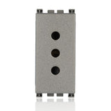 VIMAR 19201.M - Presa 2P+T 10A P11 Metal (Arkè)