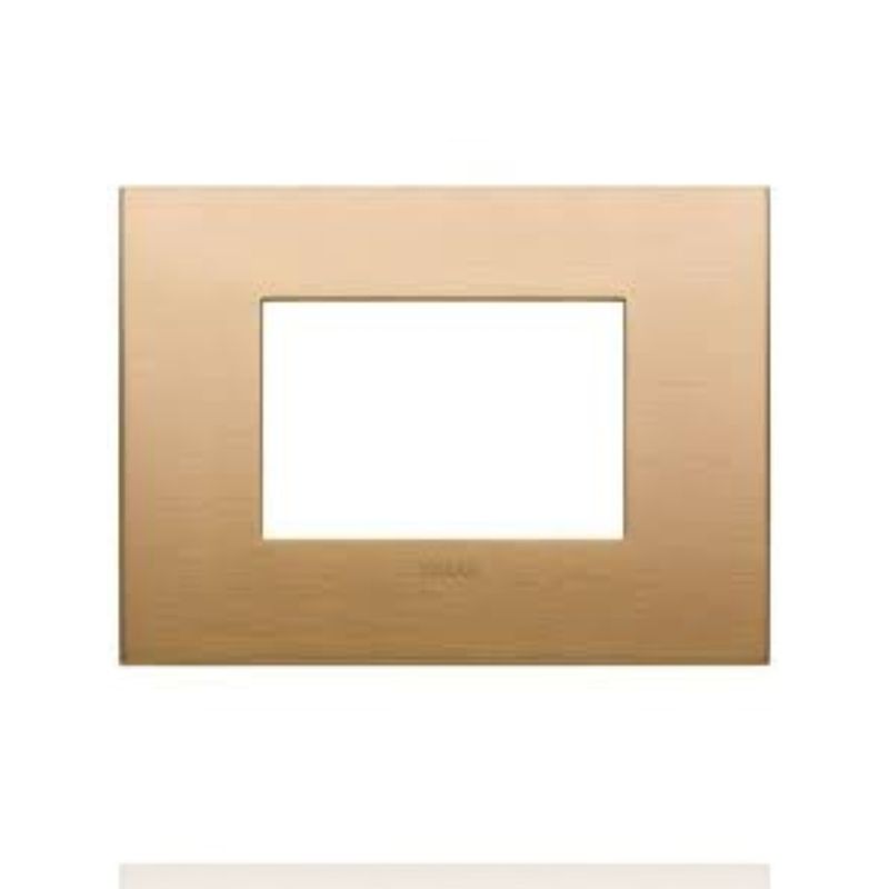 VIMAR 19653.12 - Placca Classic 3M ottone spazzolato (Arkè)
