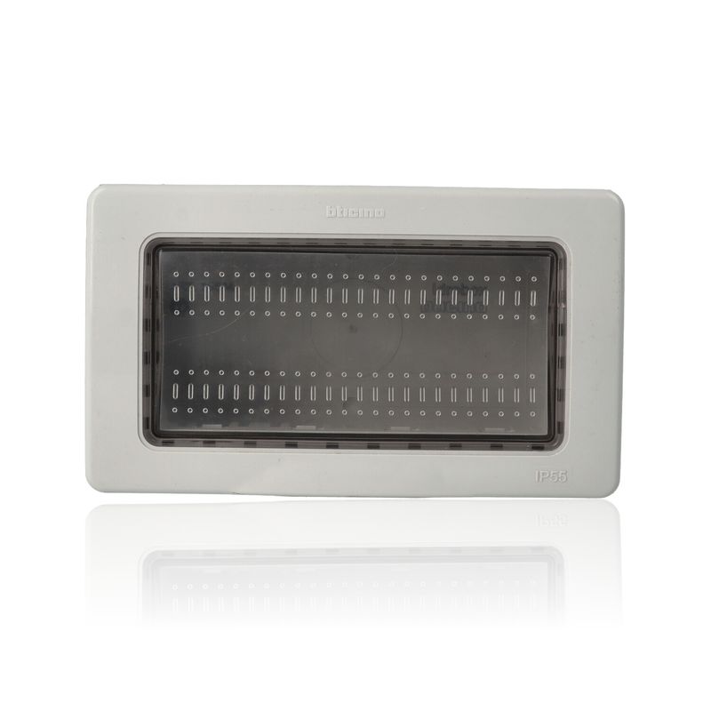 BTICINO 25504 - Custodia Ip55 Composta Da Base E Portello Di Protezione - 4 Moduli  - Matix