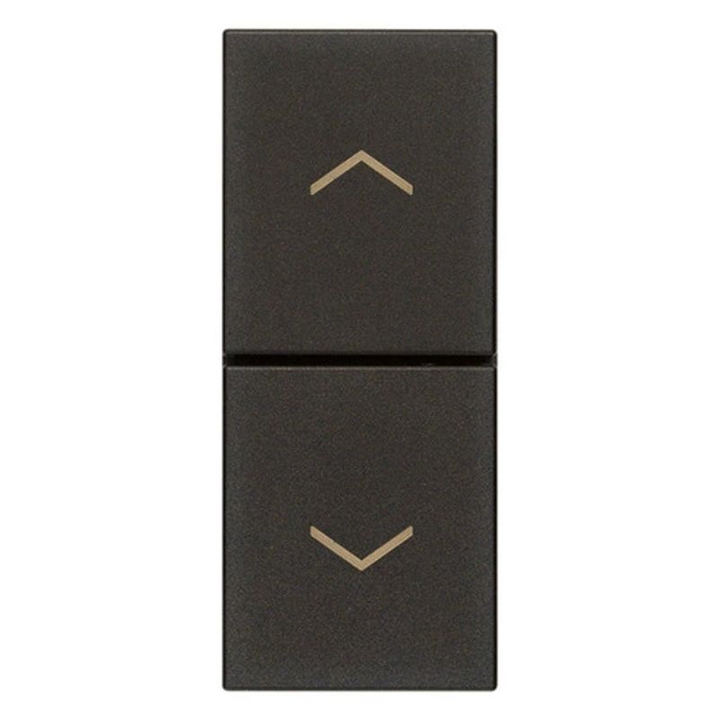 VIMAR 30062.G - Due pulsanti interbl. NO+NO 10A nero