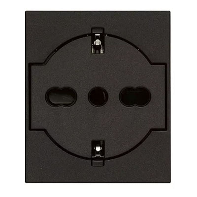 VIMAR 30211.G - Presa 2P+T P40 Universale A Filo Nero