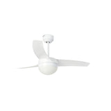 FARO BARCELONA 33415 - Ventilatore da soffitto con luce Easy - Bianco