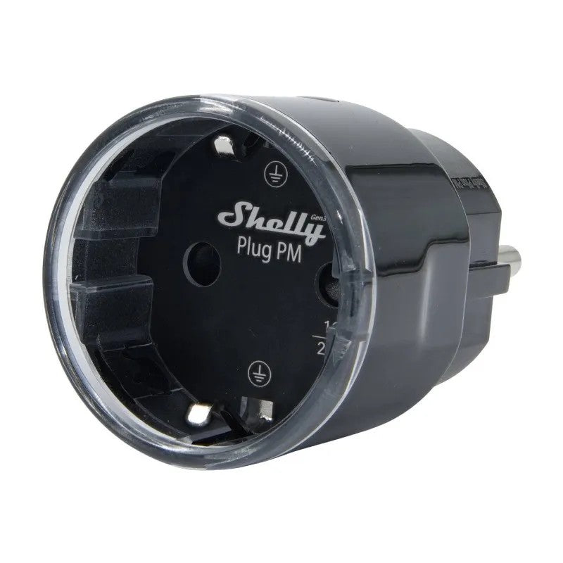 Shelly Plug S MTR Gen3 Nera - Presa Smart Matter