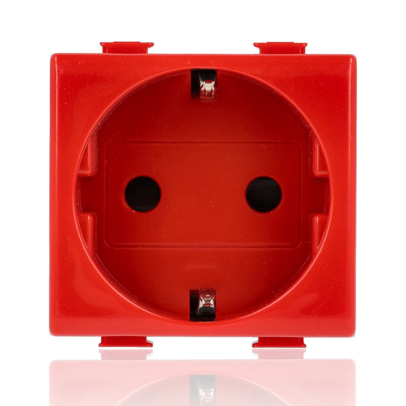BTICINO A5440/2NR - Presa Standard Tedesco 2P+T 16A 250V - Rosso - Matix