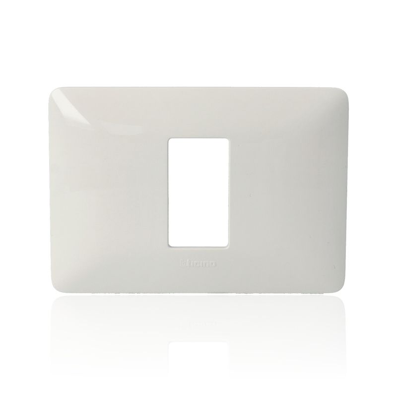 BTICINO AM4803M1BBN - Placca 1 Modulo - Bianco - Materiale Tecnopolimero - Matix