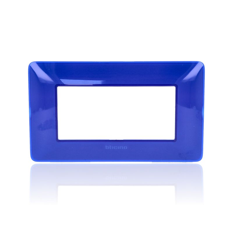 BTICINO AM4804CBU - Placca 4 Moduli - Cobalto - Materiale Tecnopolimero - Matix