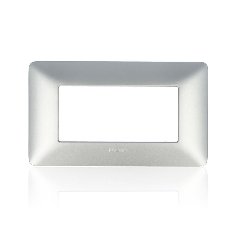 BTICINO AM4804MSL - Placca 4 Moduli - Silver - Materiale Tecnopolimero - Matix