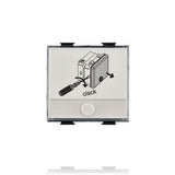 BTICINO AM5008 - Pulsante 1P No 250V Ac 10A Con Targa Portanome Illuminabile - Bianco - Matix