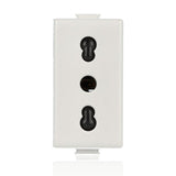 BTICINO AM5180 - Presa Bipasso Standard Italia 2P+T 10/16A Con Alveoli Schermati - Interasse 19 E 26 Mm - Bianco - Matix