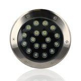 Faretto da interrare diam.230mm 18W, 220Vac, Luce Naturale