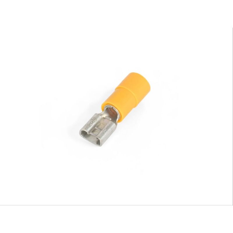 CEMBRE GF-F608 - Capicorda Femmina giallo 6,35x0,8 (Conf. da 100 Pz.)