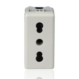 GEWISS GW20203 - Presa Standard Italiano 250V Ac - 2P+T 16A Bivalente - P11-P17 - 1 Modulo - System White