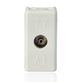 GEWISS GW20228 - Presa Coassiale Tv Resistive - Connettore Iec Femmina 9,5Mm - Diretta - 1 Modulo - System White
