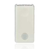 GEWISS GW20515 - Pulsante UnIPolare 250V Ac - Na 10A - Luminoso 230V Ac - Con Lente Neutra Sostituibile - 1 Modulo - System White