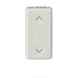 GEWISS GW20521 - Pulsante UnIPolare 250V Ac - Na+Na 10A - Con Interblocco - Simbolo Su- Giu' - 1 Modulo - System White