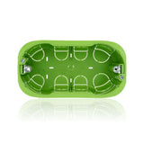 GEWISS GW24404PM - Scatola rettangolare - con inserti di fissaggio - 4 moduli - per pareti leggere - 133x73x50