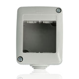GEWISS GW27002 - Contenitore Per Apparecchi System - Protetto - 2 Posti - Grigio Ral 7035 - IP40