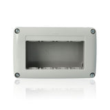 GEWISS GW27004 - Contenitore Per Apparecchi System - Protetto - 4 Posti - Grigio Ral 7035 - IP40