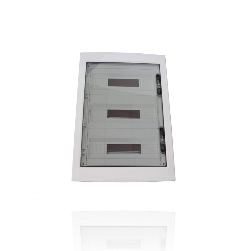 GEWISS GW40610 - Centralino protetto - da Incasso - porta trasparente fumé con telaio estraibile - 54M IP40