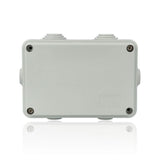 GEWISS GW44005 - Scatola di derivazione con coperchio a vite - IP55 -dim. int. 120x80x50 - pareti con passacavi - Grigio