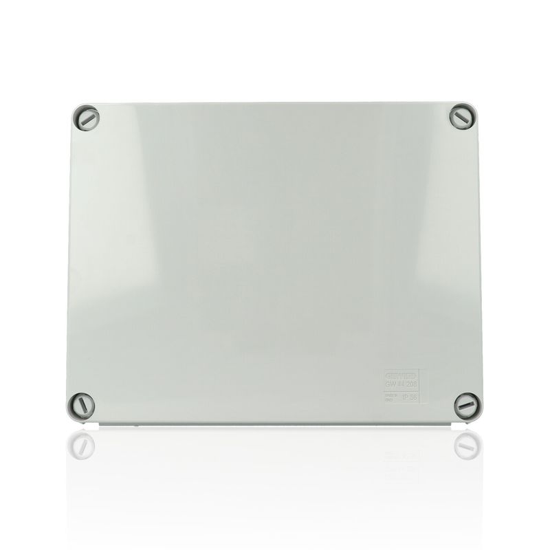 GEWISS GW44208 - Scatola di derivazione con coperchio a vite - IP56 - dim. int. 240x190x90 - pareti lisce - Grigio