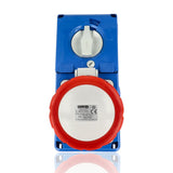 GEWISS GW66342N - Presa Interbloccata Verticale 3P+N+T 32A 400V IP67 Fusibili