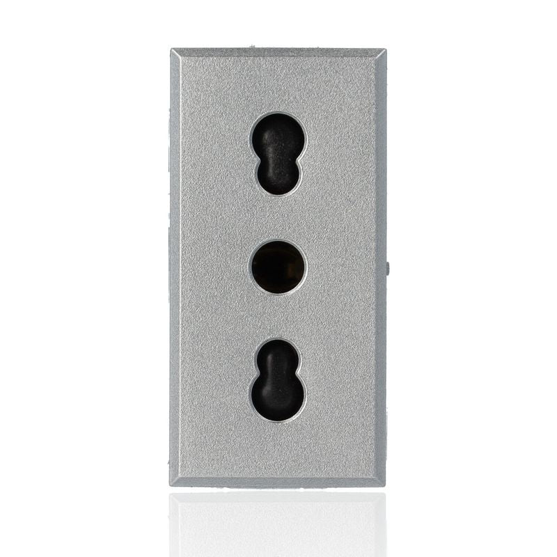 BTICINO HC4180 - Presa 2P+T 10/16A 250 Vac - Bipasso Interasse 19Mm E 26Mm - Alveoli Schermati - Tech - Axolute