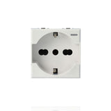 BTICINO HD4140A16 - Presa Standard Tedesco E Bipasso 10/16A 250 V Ac Con Led - Bianco - Axolute