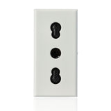 BTICINO HD4180 - Presa 2P+T 10/16A 250 Vac - Bipasso Interasse 19Mm E 26Mm - Alveoli Schermati - Bianco - Axolute
