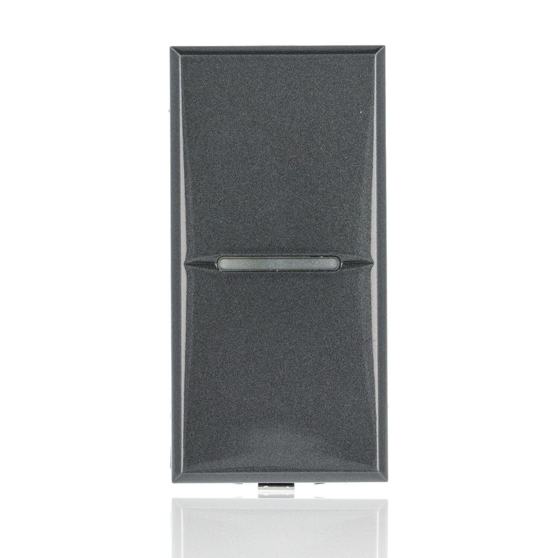 BTICINO HS4001N - Interruttore 1P 10 Ax 250 Vac - Assiale - Illuminabile - Antracite - Axolute