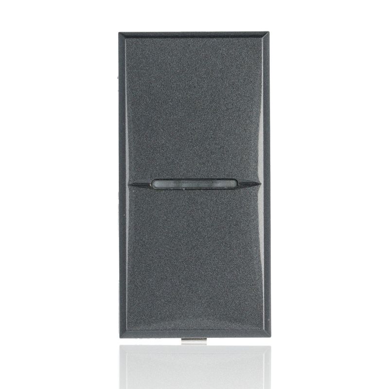 BTICINO HS4005N - Pulsante 1P No 10 A 250 Vac - Assiale - Illuminabile - Antracite - Axolute
