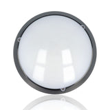 Plafoniera LED tonda da esterno diam.295mm, 16W, 220Vac, Luce Naturale, Nera