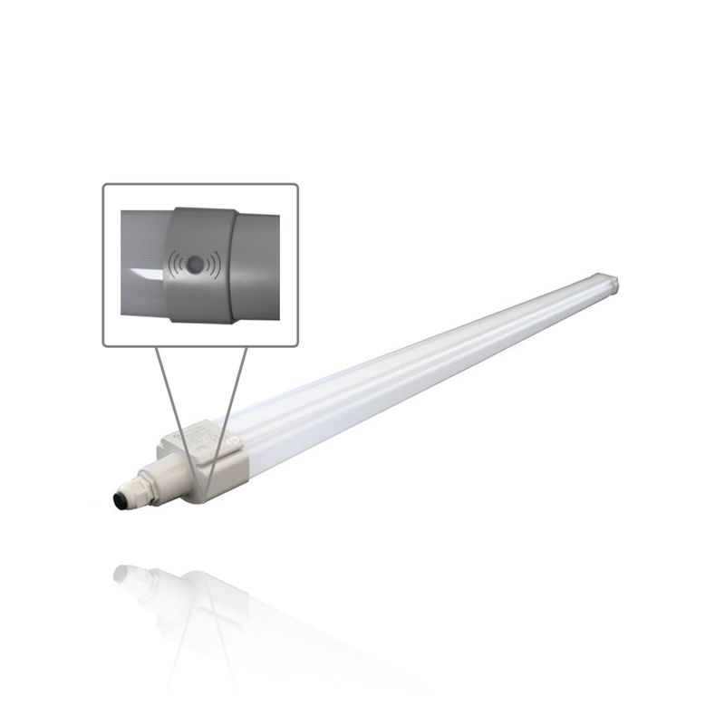 Plafoniera LED da esterno con Rilevatore di presenza 1,50mt, 50W, 220Vac, Luce Naturale