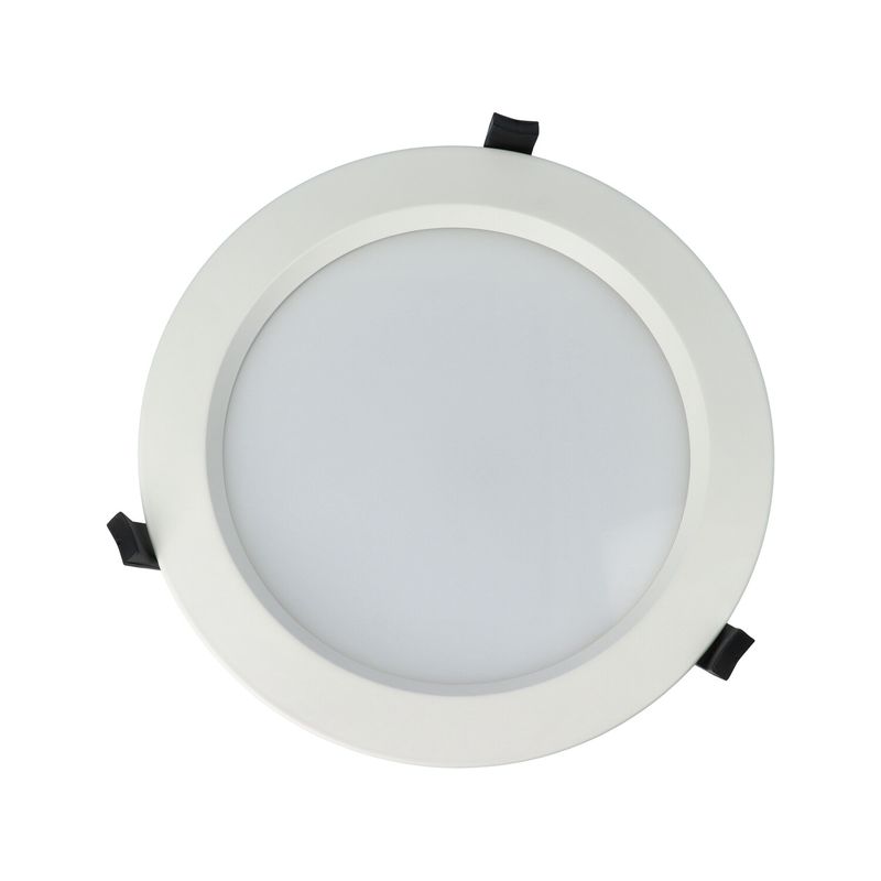 Faretto LED rotondo da incasso diam.228mm, 25W, 220Vac, con regolazione temperatura luce (Calda - Naturale - Fredda) - Dimmerabile - Bianco