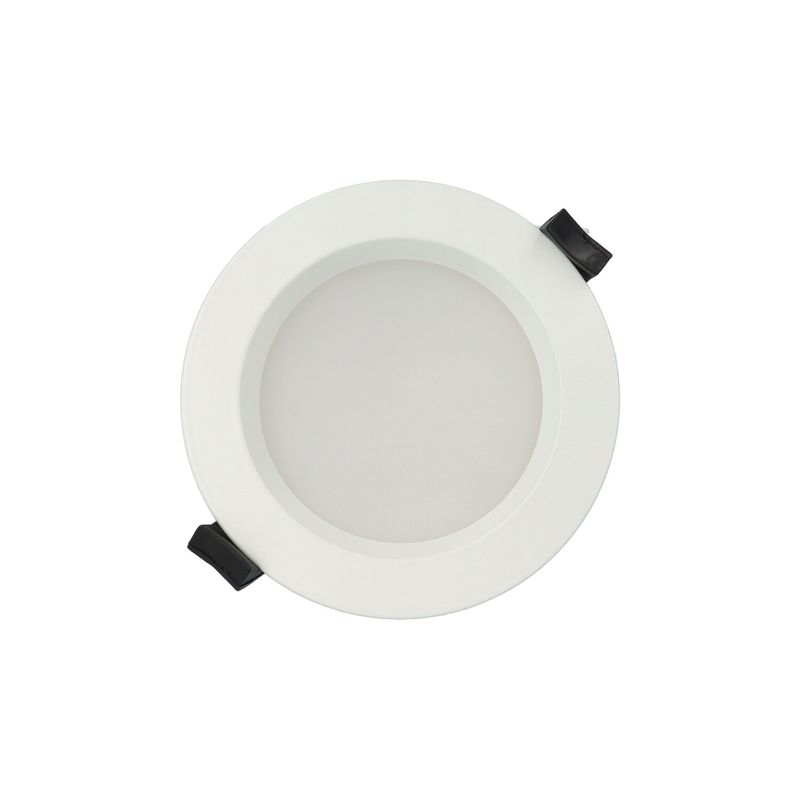 Faretto LED rotondo da incasso diam.110mm, 13W, 220Vac, con regolazione temperatura luce (Calda - Naturale - Fredda) - Dimmerabile - Bianco
