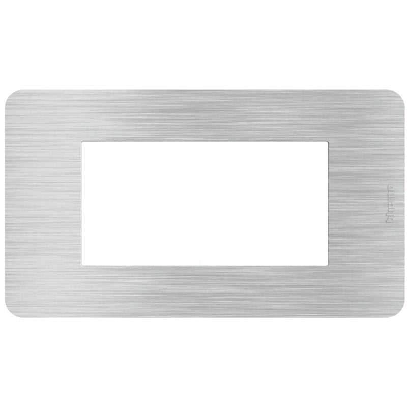 BTICINO JA4804EA - MatixGO - Placca 4P Aluminum