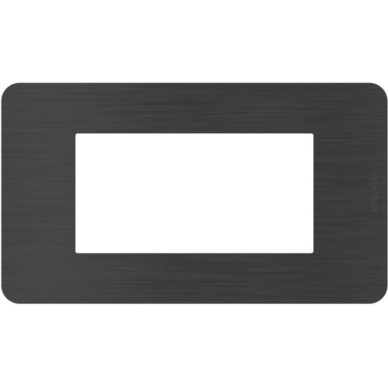 BTICINO JA4804EN - MatixGO - Placca 4P Black Nickel