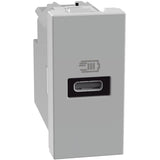 BTICINO JG4192C - MatixGO - Caricatore USB/C PD 1M - Grigio