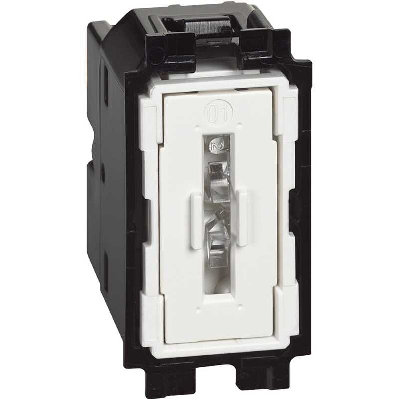 BTICINO K4034 - Pulsante in apertura 10 A 250 Va.c. 1 P (NO) e 1 P (NC), illuminabile - 1 modulo - Now