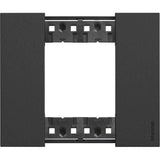 BTICINO KA4802KG - Placca Living Now 2 Moduli - Nero
