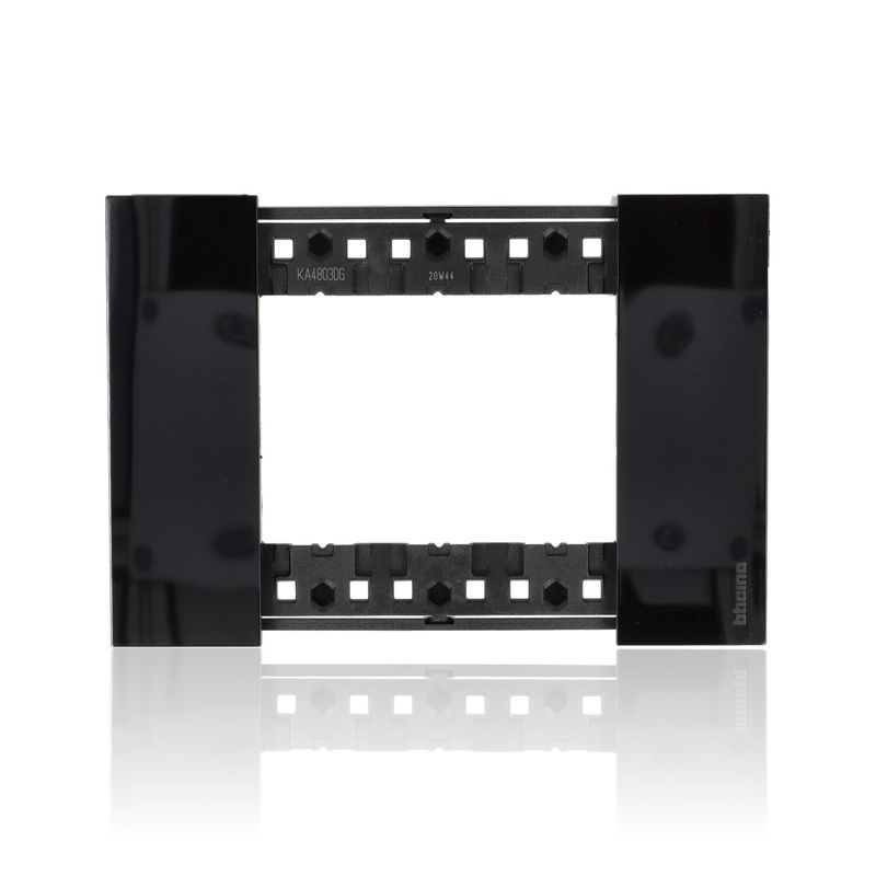 BTICINO KA4803DG - Placca  3 Moduli - Notte - Now