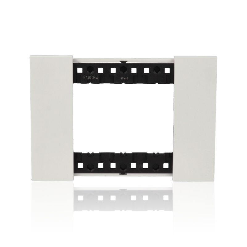 BTICINO KA4803KW - Placca  3 Moduli - Bianco - Now
